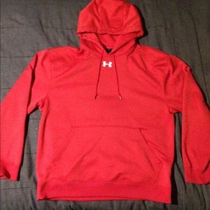 Men’s Large Loose Red Under Armour Hoodie